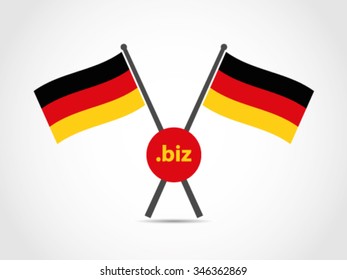 German Emblem Flag Business