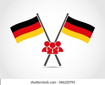 German Emblem Flag Employee