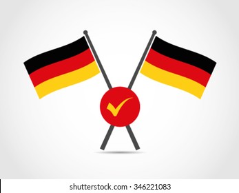 German Emblem Flag Qualified