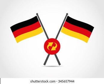 German Emblem Flag Synchronize