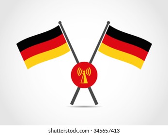 German Emblem Flag Tower