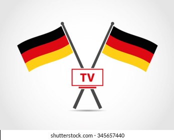 German Emblem Flag TV