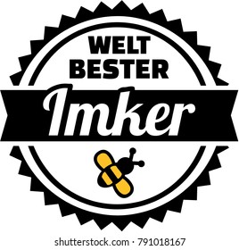 German emblem for worlds best beekeeper 