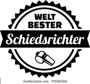 German emblem for worlds best referee