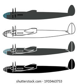 German famous airplane in right view