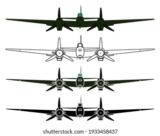 Famosos aviones de caza alemanes a la vista del frente
