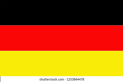 German flag black red and gold