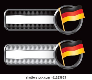 german flag black and silver checkered tabs