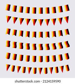 German Flag Bunting And Banners Set EPS10