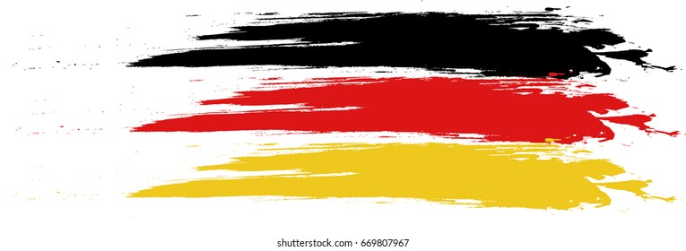 German flag colors painting