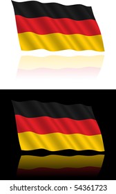 German Flag Flowing