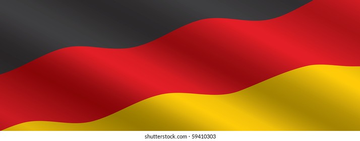 German Flag Flowing