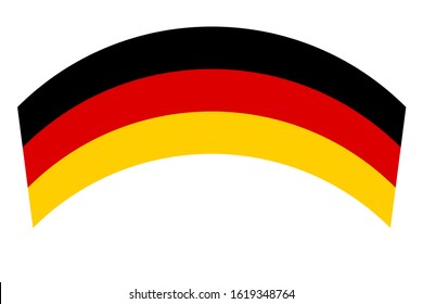 German Flag Form Ribbon Rainbow Vector Stock Vector (Royalty Free ...