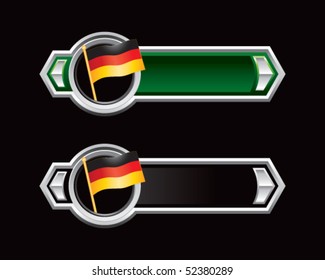 german flag green and black arrows