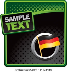german flag green and black halftone advertisement - Shutterstock ID 44433460