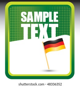 german flag green checkered background - Shutterstock ID 48336352
