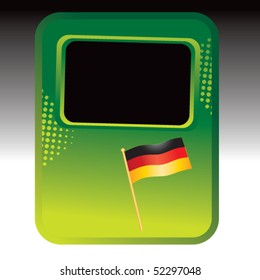 german flag green halftone template