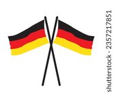 German flag icon vector illustration symbol design