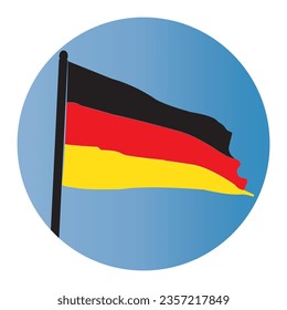 German flag icon vector illustration symbol design