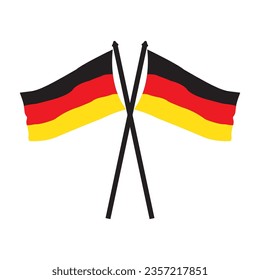 German flag icon vector illustration symbol design