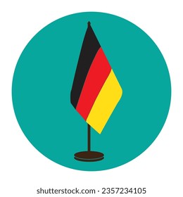 Vektorgrafik-Vektorsymbol-Design der deutschen Flagge