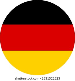 german flag illustrator country flags round symbol nation 