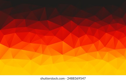 german flag in low poly style background vector illustration. Abstract background vector art.