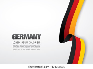 German flag on a white background