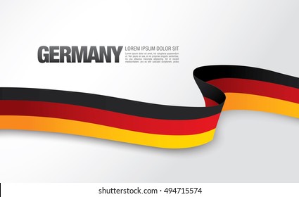 German flag on a white background