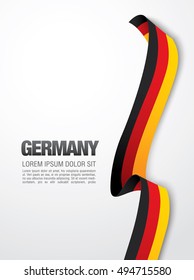 German flag on a white background