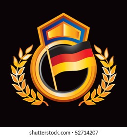 german flag orange and blue royal display