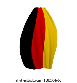 German flag Realistic waving flag. 3d shaded flag texture. (Deutschland Flagge)