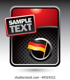 german flag red stylized template