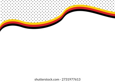Bandeira alemã Fita Onda Fundo Projeto ilustração vetor