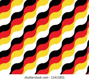 German Flag Seamless Wrapping Pattern