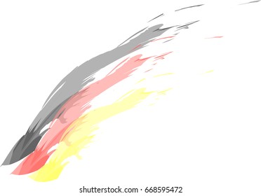 German flag sketch