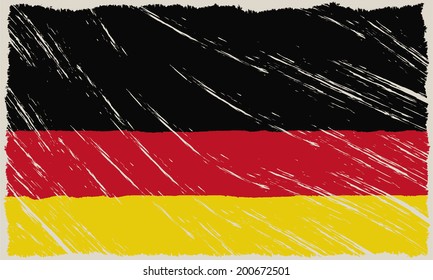 the german flag with some grunge textures