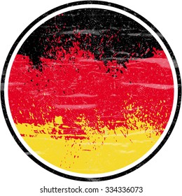 German Flag, Splash and Grunge Design, Splash and Grunge Design