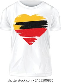 German Flag T-shirt Vector Template design