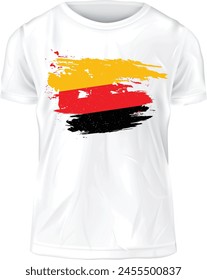 German Flag T-shirt Vector Template design