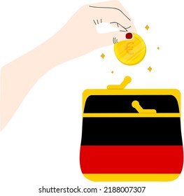 German Flag vector hand drawn flag,EUR hand drawn flag