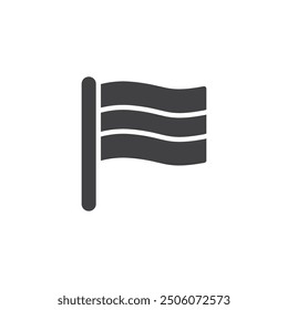 German Flag vector icon. filled flat sign for mobile concept and web design. Striped flag glyph icon. Symbol, logo illustration. Vector graphics