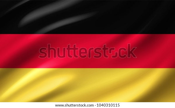 Drapeau Allemand Dans Illustration Vectorielle Image Vectorielle De Stock Libre De Droits