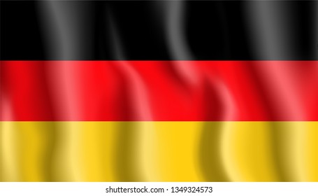 German flag vector illustration. Flag of Germany. Color flag.
