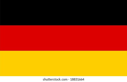 German flag vector isolated illustration