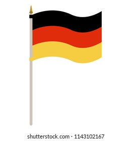 German Flag Waving German Flag Isolated Stock Vector (Royalty Free ...