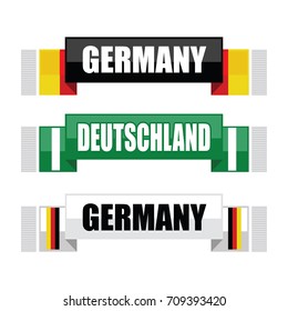 German football scarfs, set of three different versions