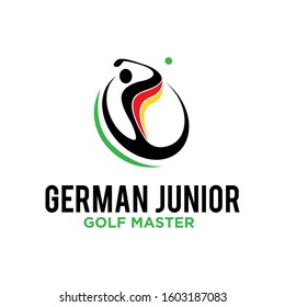 german golf logo, labels and emblems