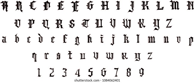 German gothic Font