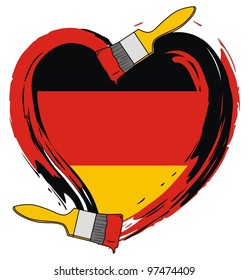 German grunge flag